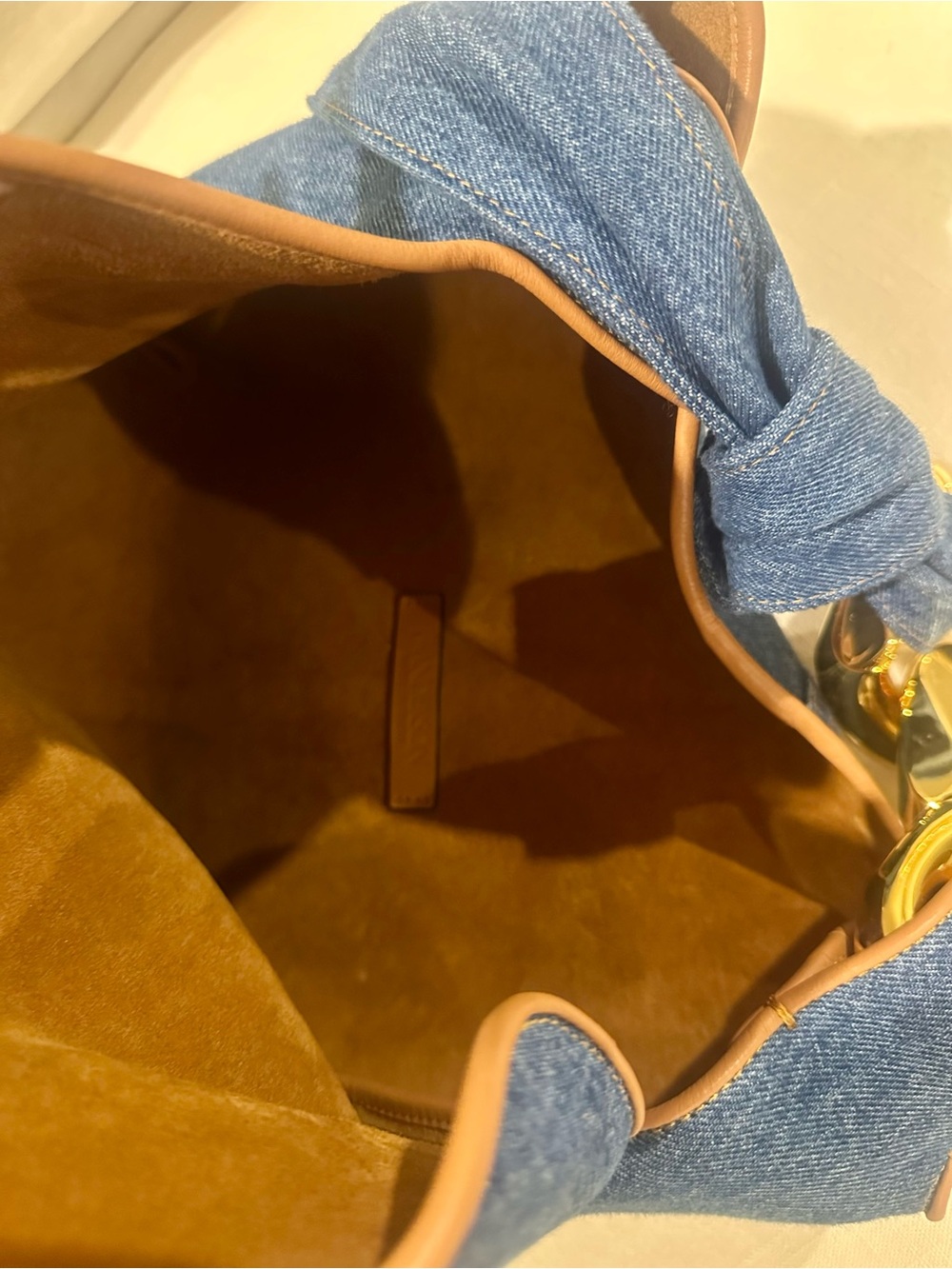 JW Anderson Blue Denim Chain Bag - Picture 6 of 10